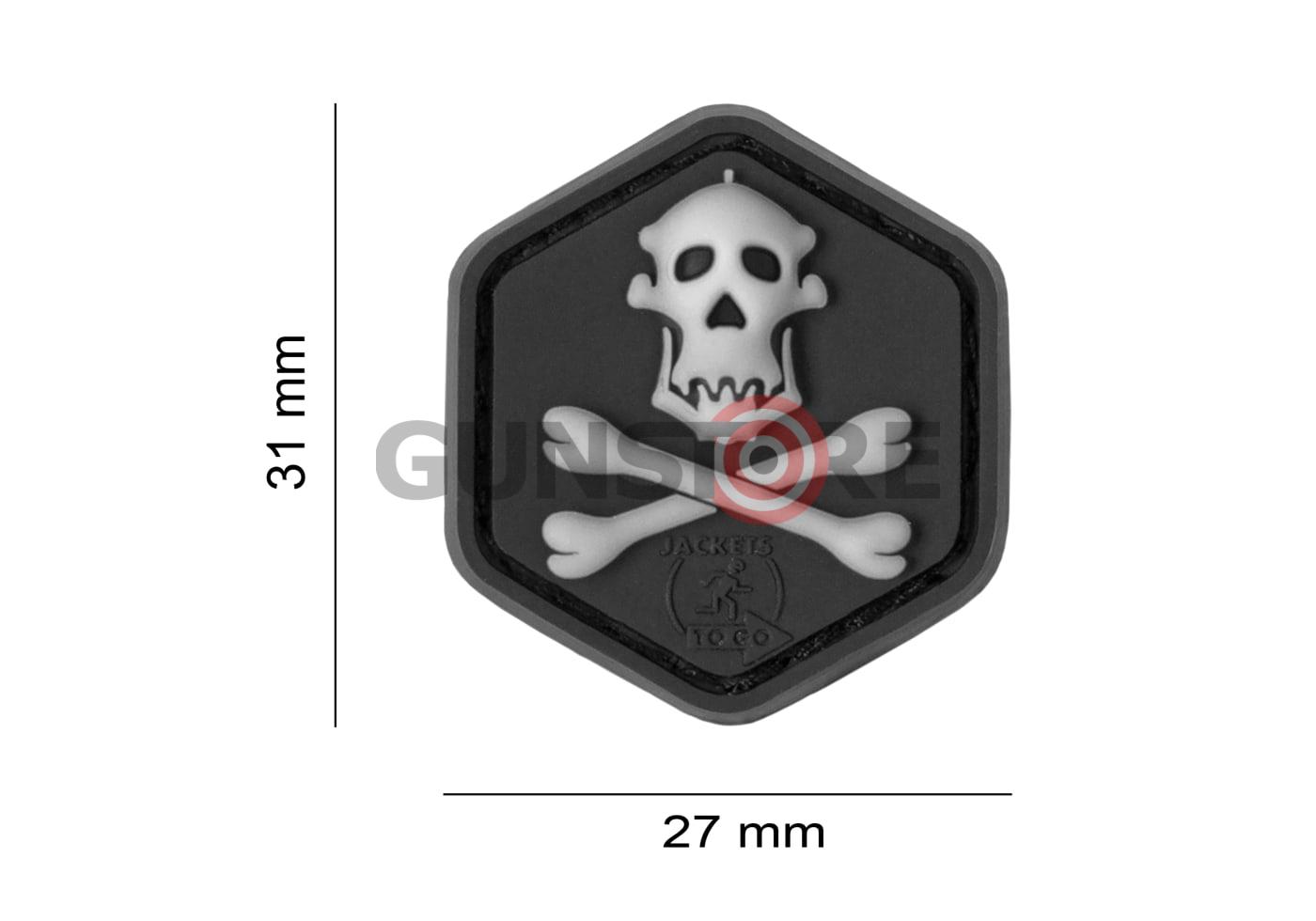 Fotografia: Gorilla Hunter Skull Cat Eye Rubber Patch