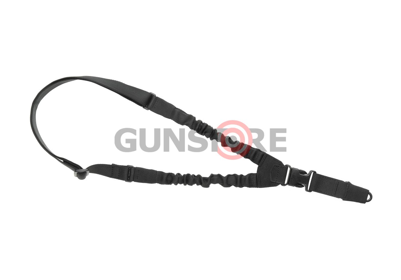 One Point Elastic Support Sling Snap Hook Black