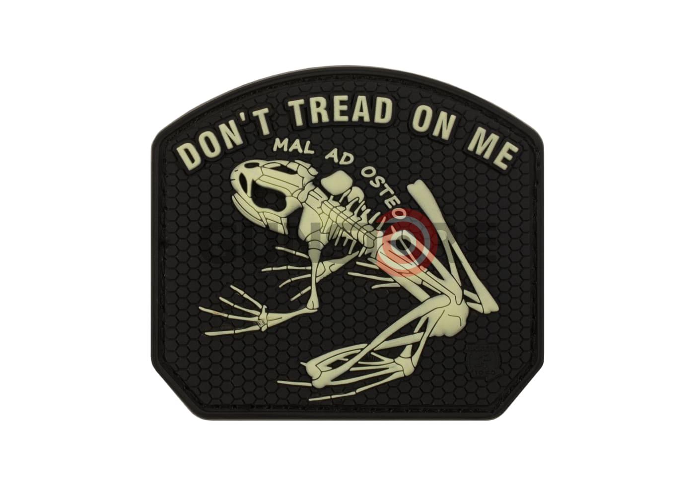 Don't Tread on me Frog Rubber Patch Glow
