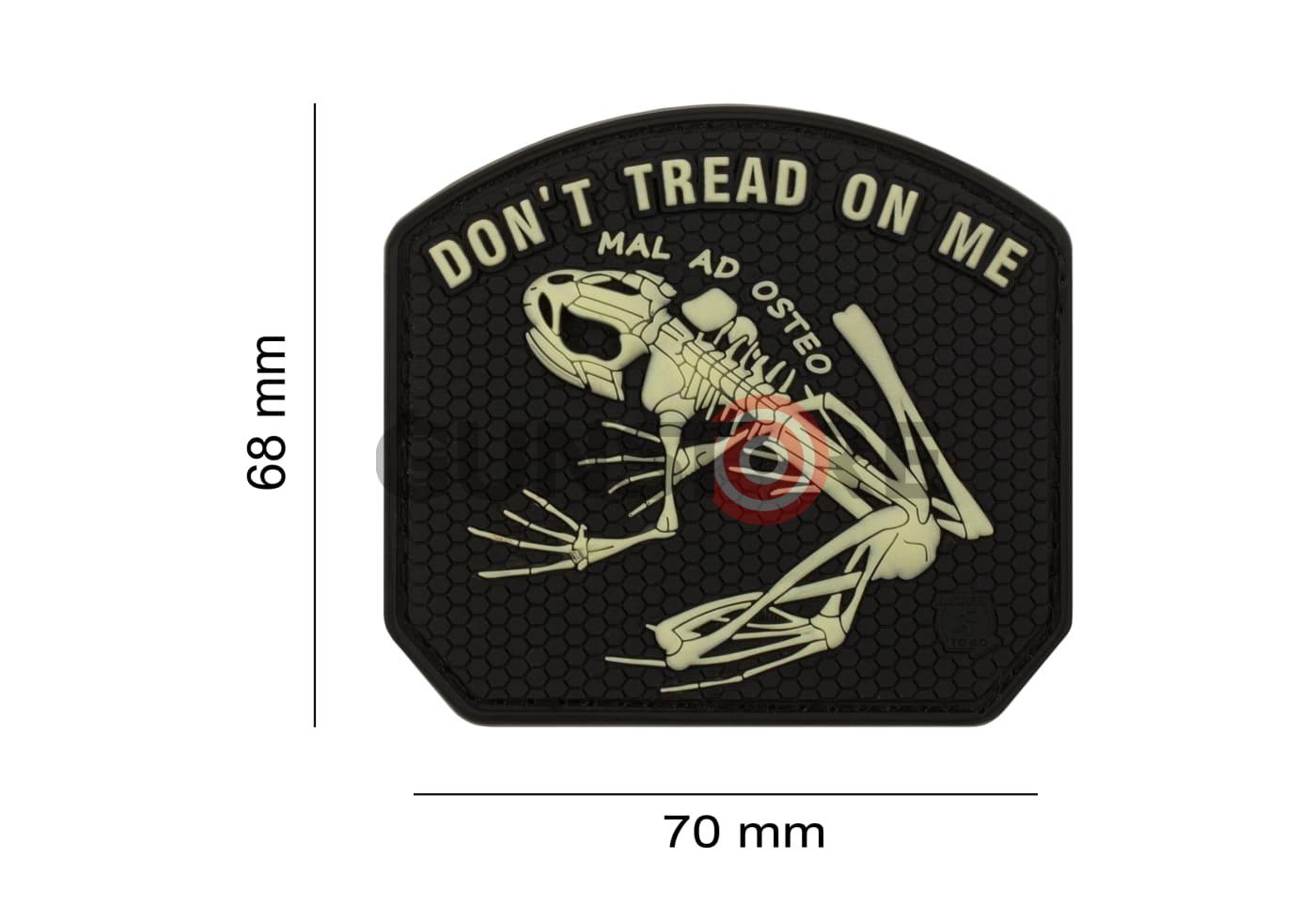 Fotografia: Don't Tread on me Frog Rubber Patch