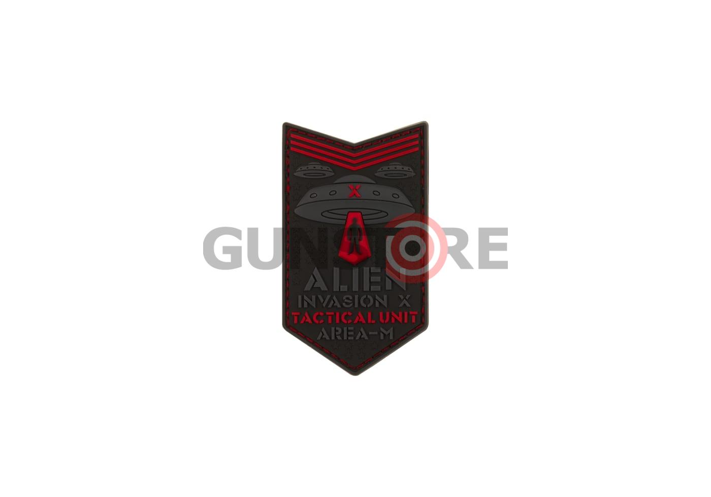 Alien Invasion Tactical Unit Rubber Patch Red