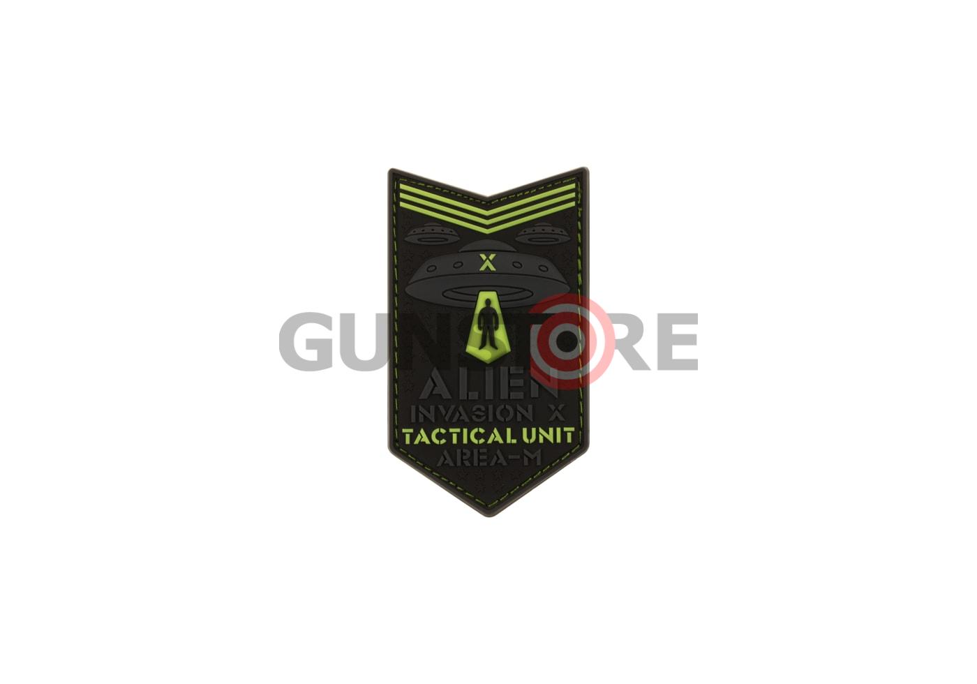 Alien Invasion Tactical Unit Rubber Patch Glow