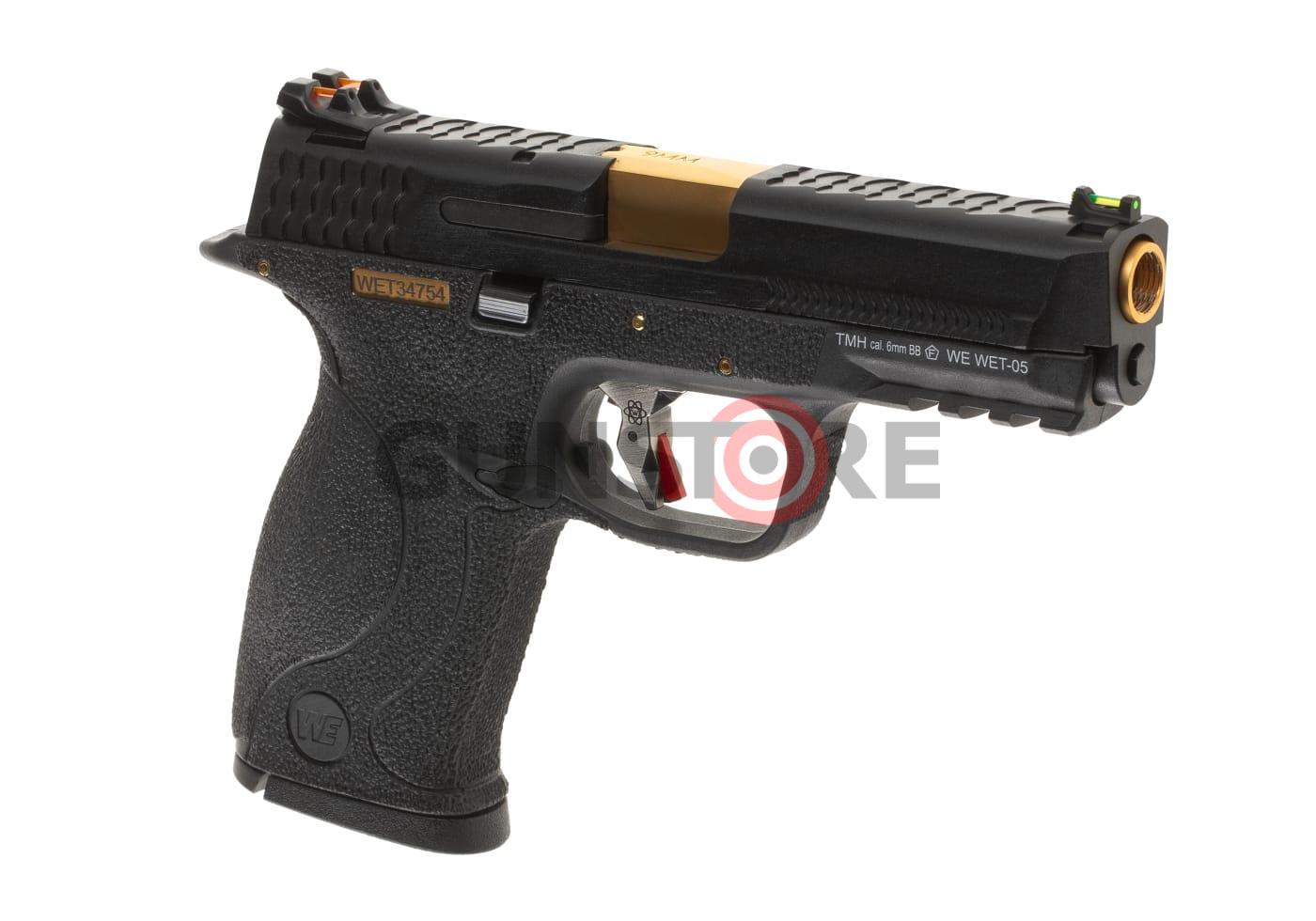 WET-05 BK Gold Barrel Metal Version GBB Black