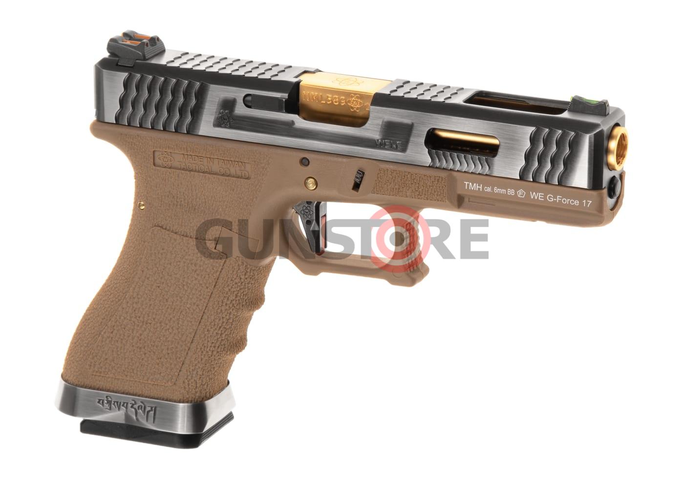 G-Force 17 SV Gold Barrel Metal Version GBB Desert