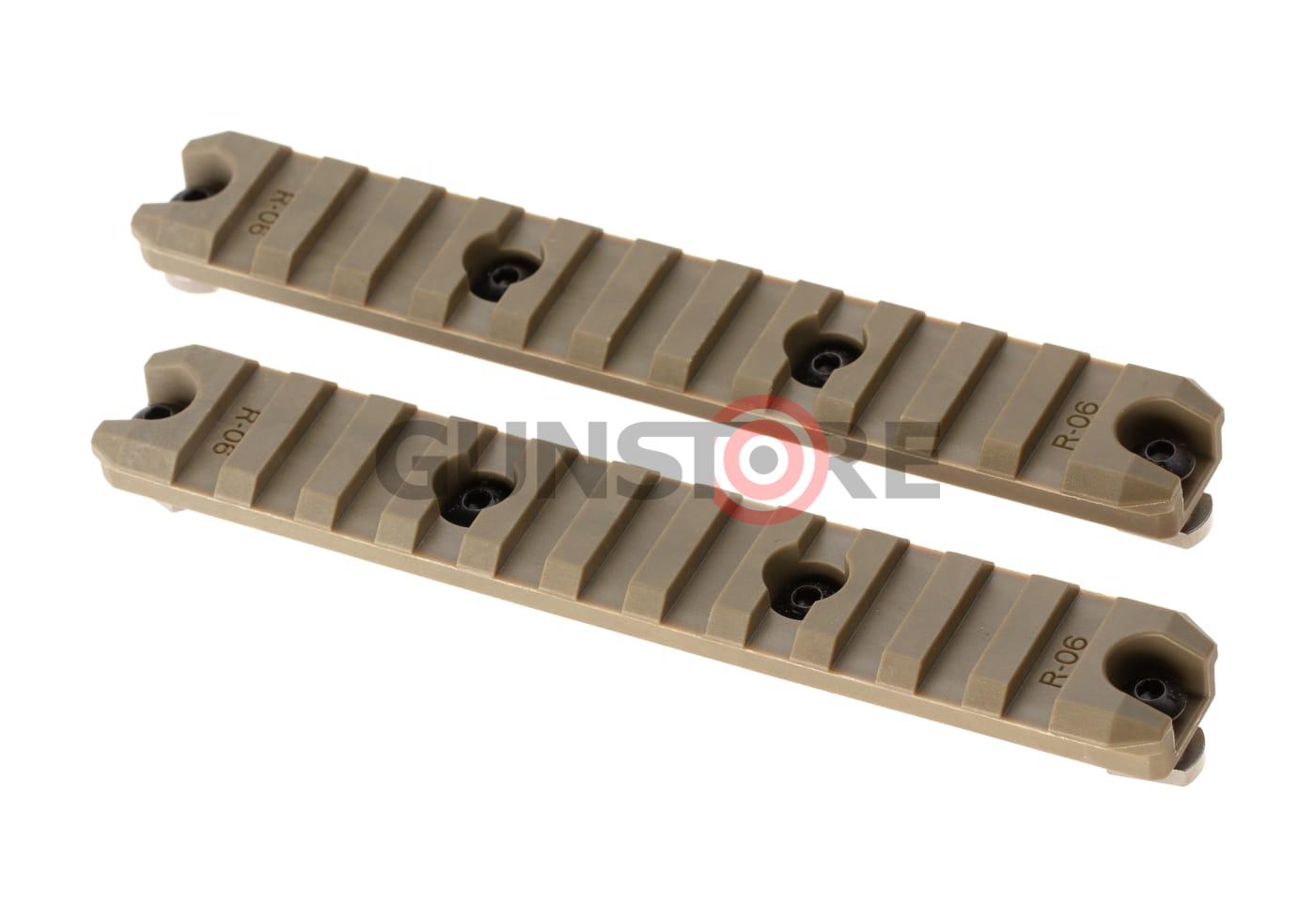 5 Inch M-LOK Plastic Rail 2-Pack Dark Earth