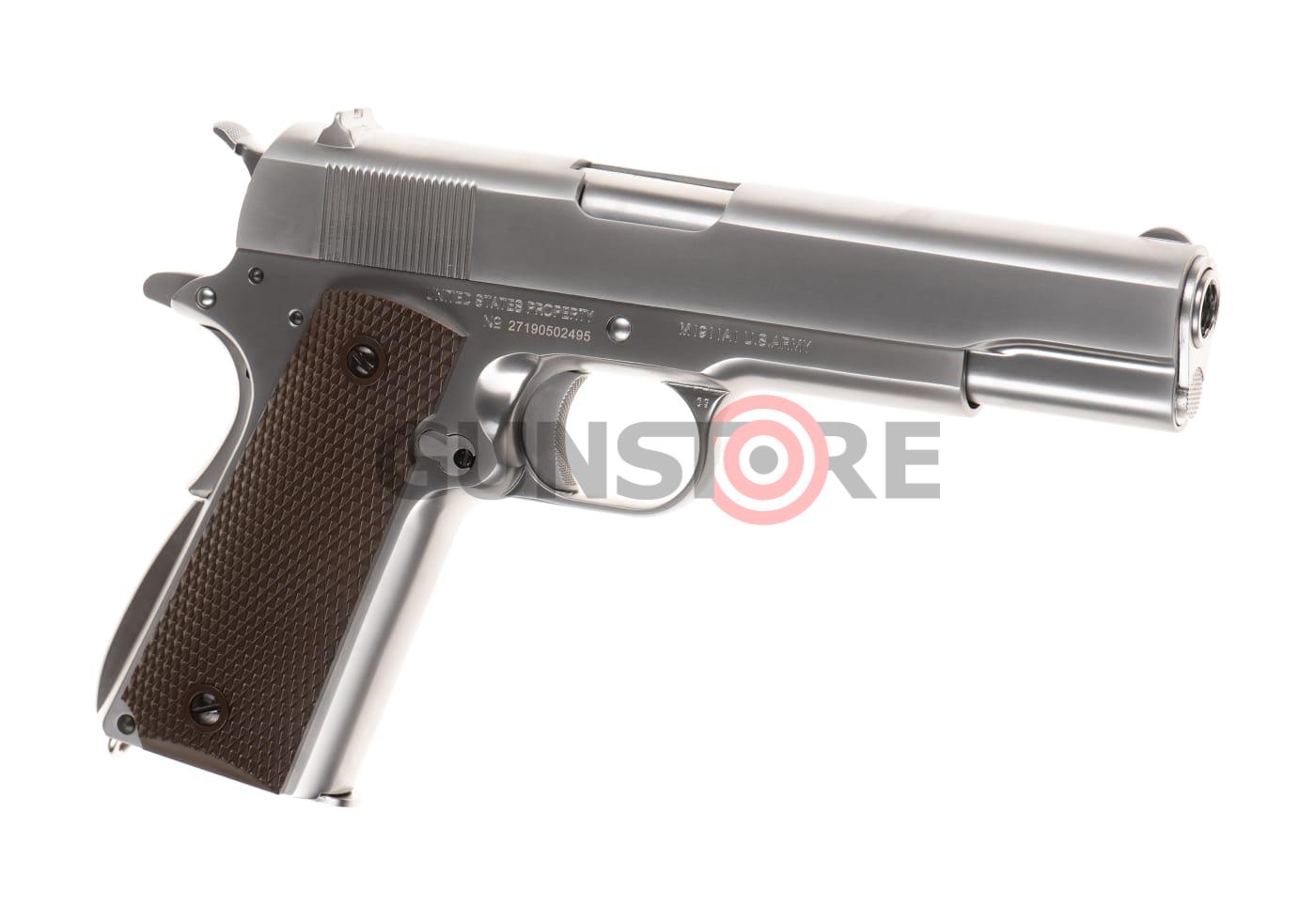 Colt M1911 Full Metal GBB Silver