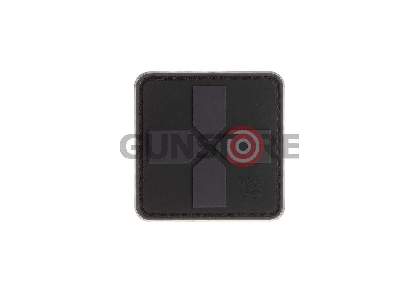 Red Cross Rubber Patch 40mm Blackops