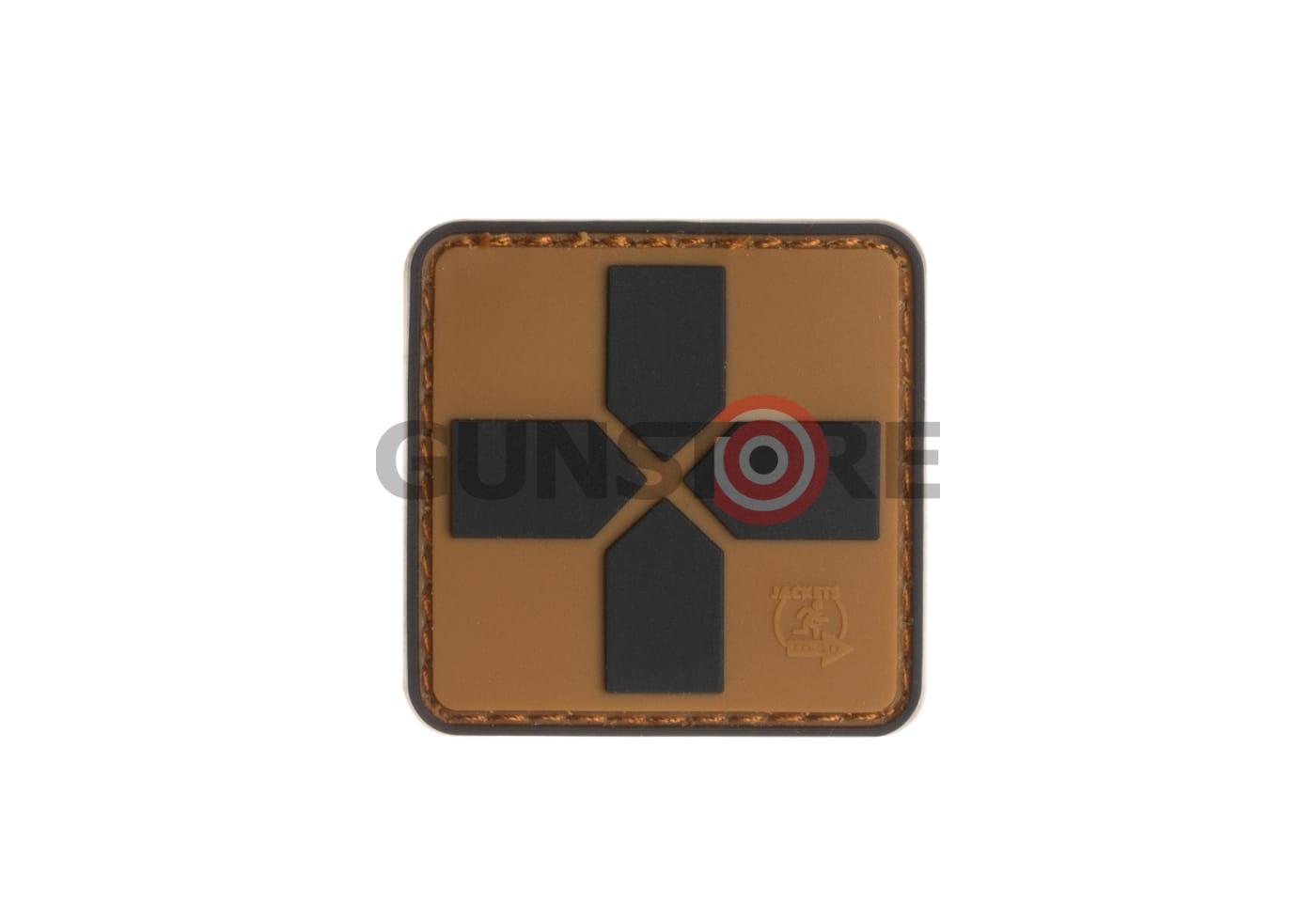 Red Cross Rubber Patch 40mm Coyote