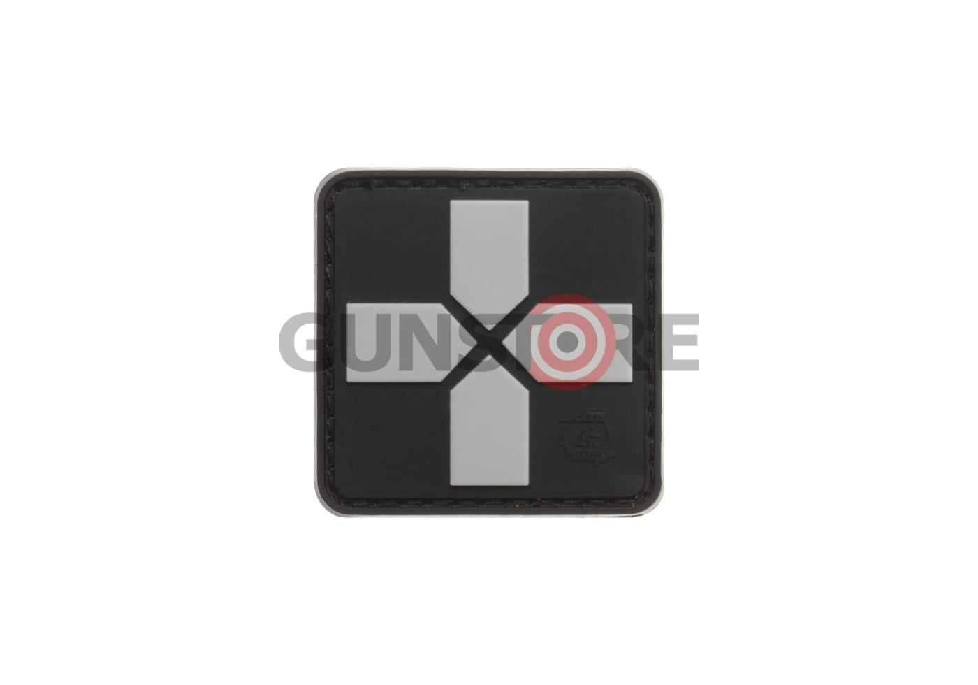 Red Cross Rubber Patch 40mm SWAT