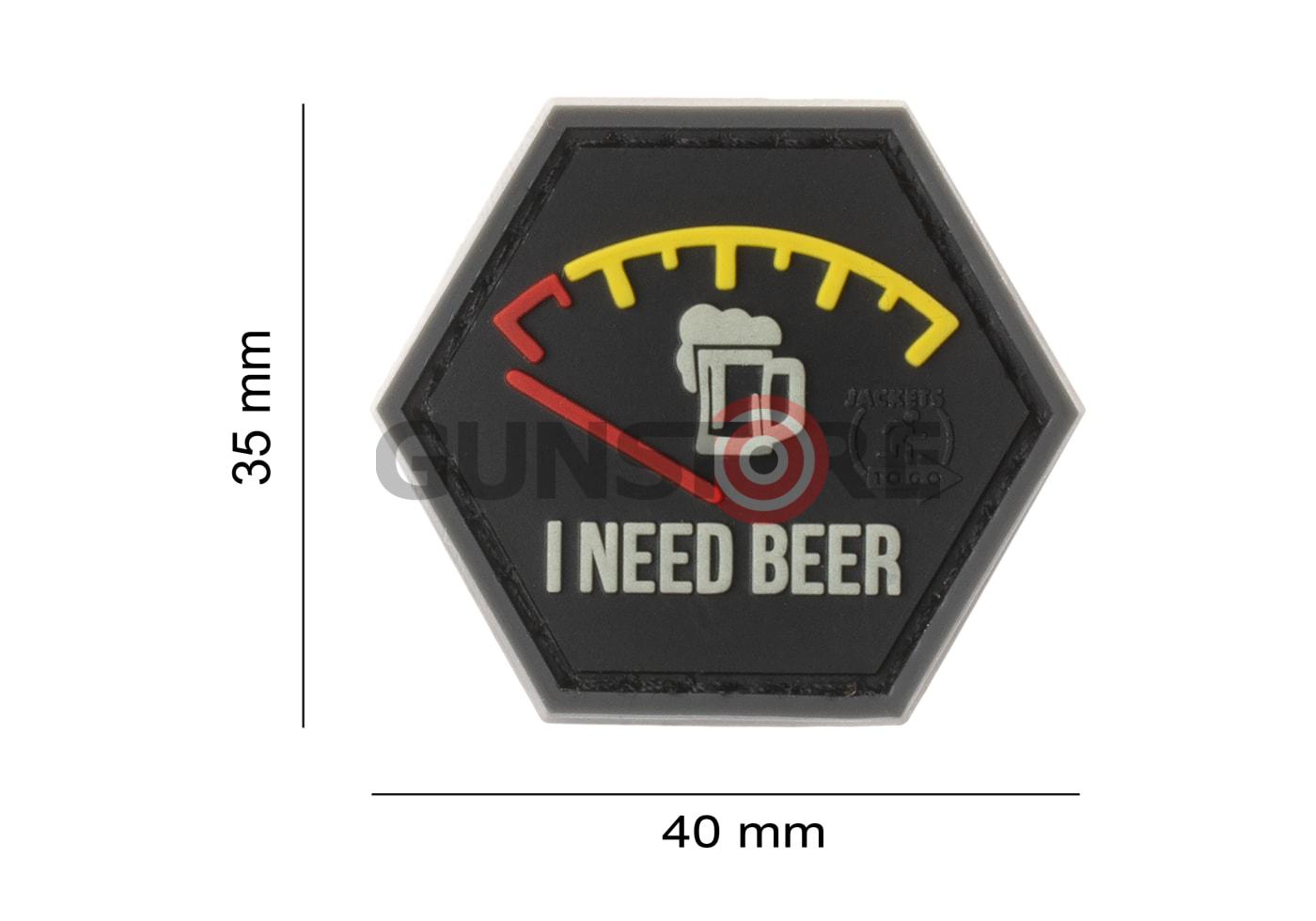 Fotografia: I need Beer Rubber Patch