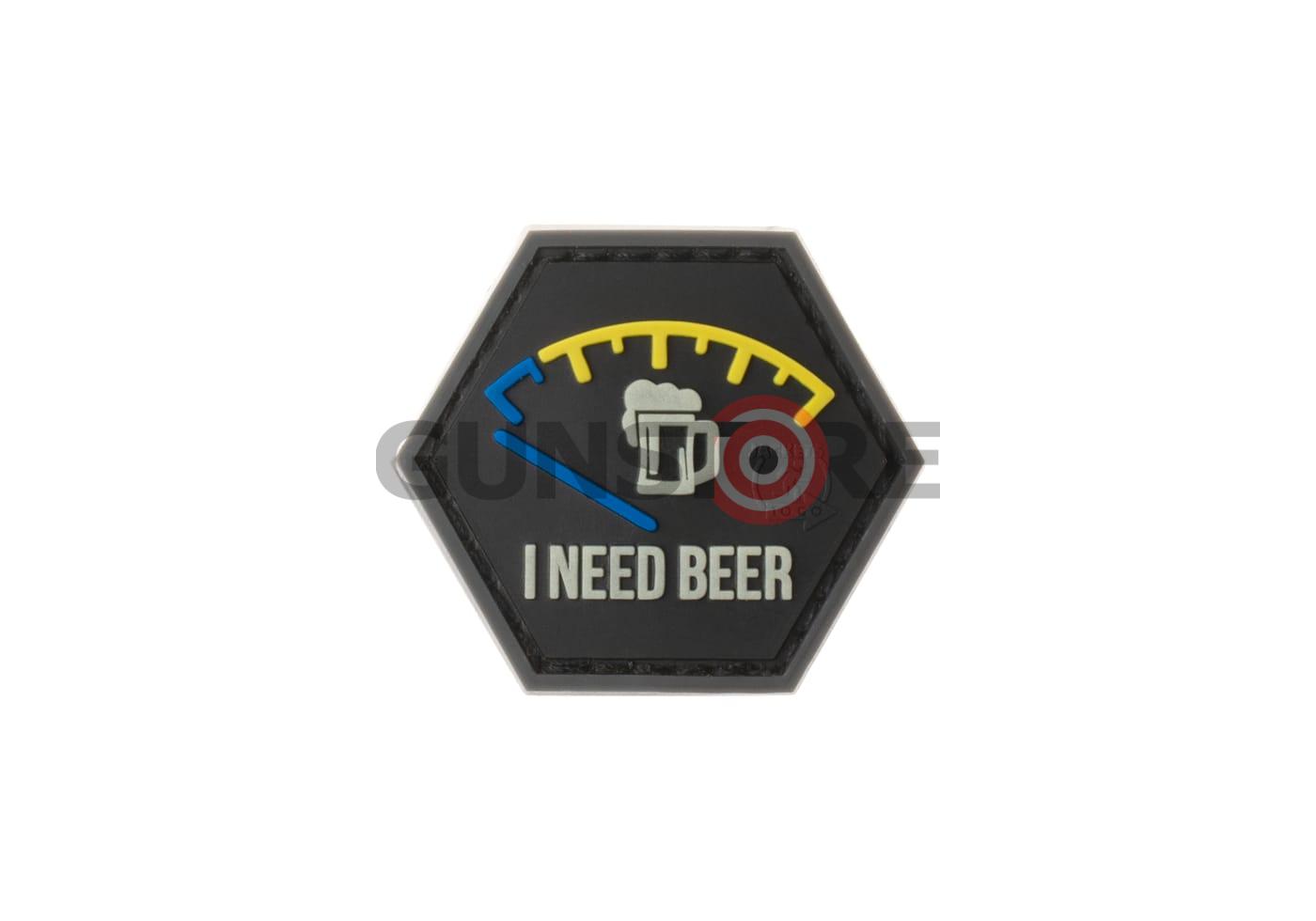 I need Beer Rubber Patch Blue