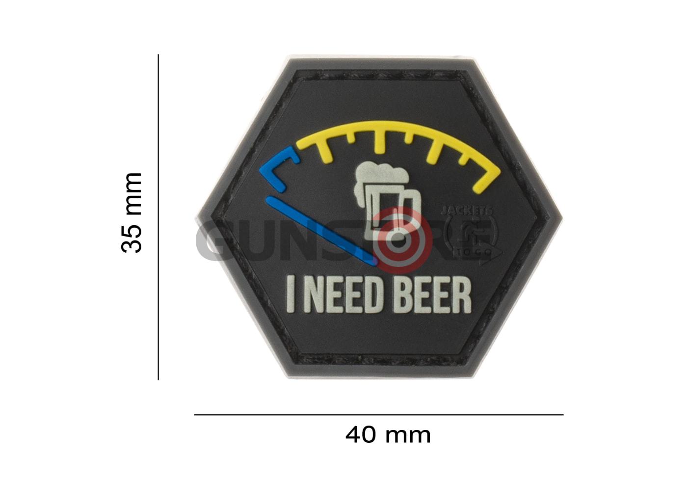 Fotografia: I need Beer Rubber Patch