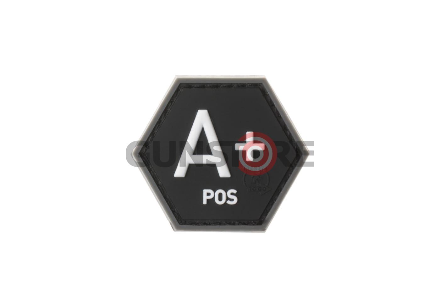 Bloodgroup Hexagon Rubber Patch A Pos