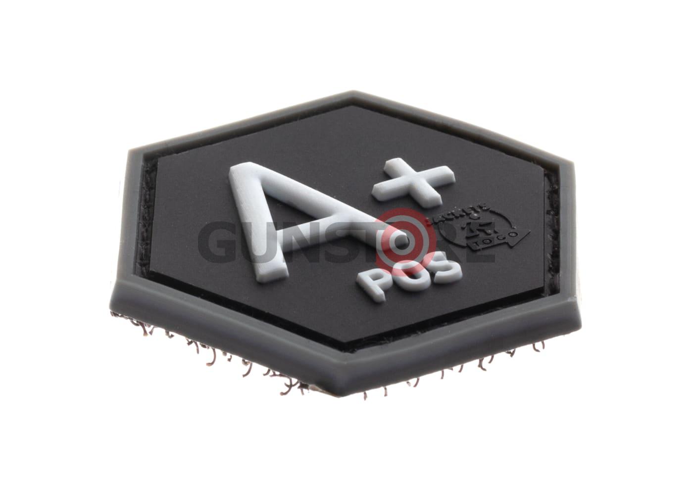 Fotografia: Bloodgroup Hexagon Rubber Patch A Pos