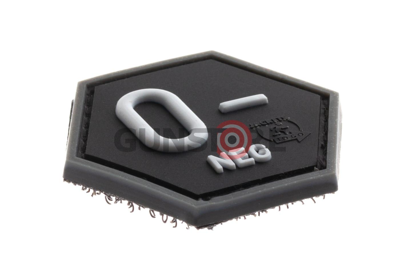 Fotografia: Bloodgroup Hexagon Rubber Patch 0 Neg