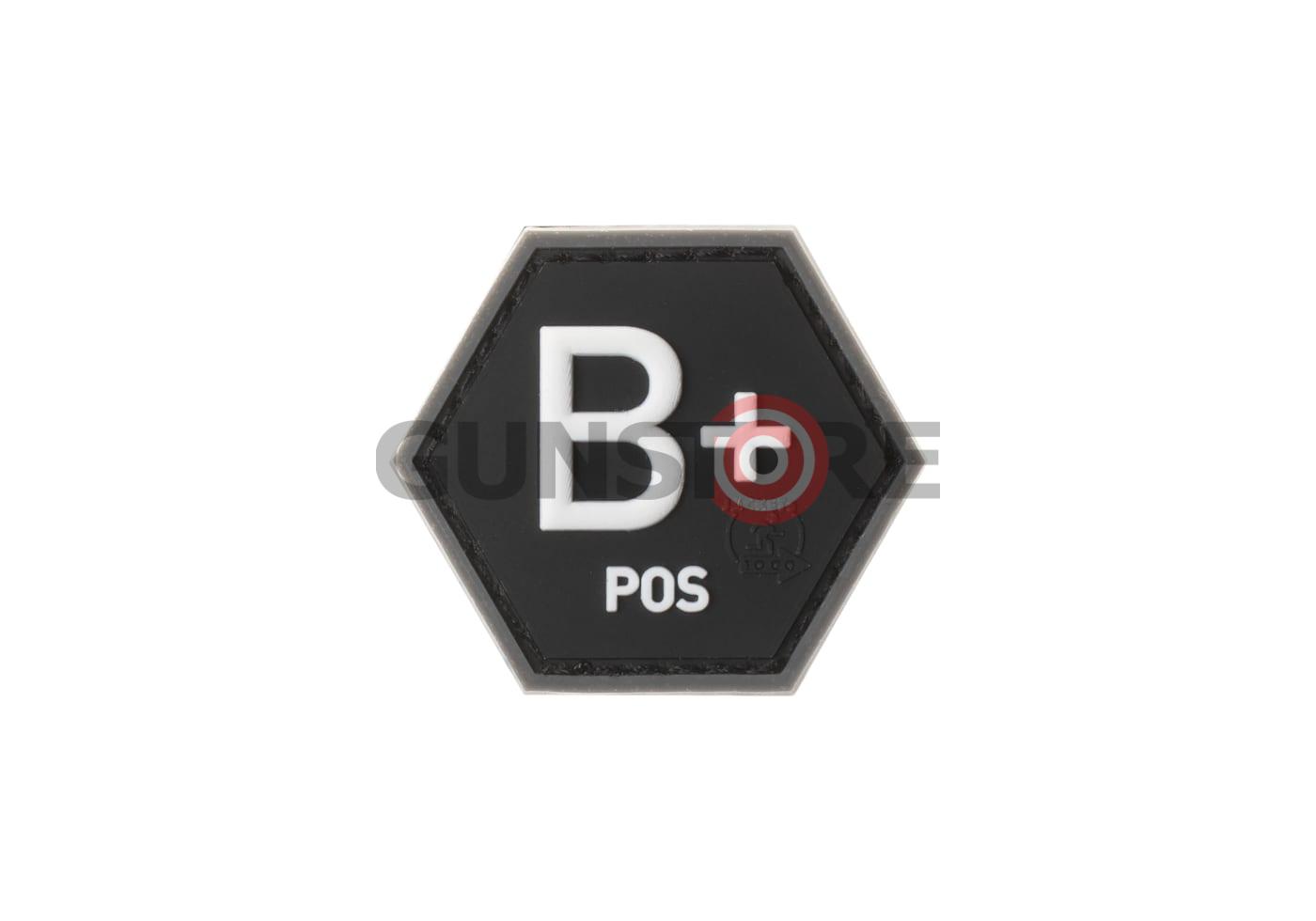 Bloodgroup Hexagon Rubber Patch B Pos