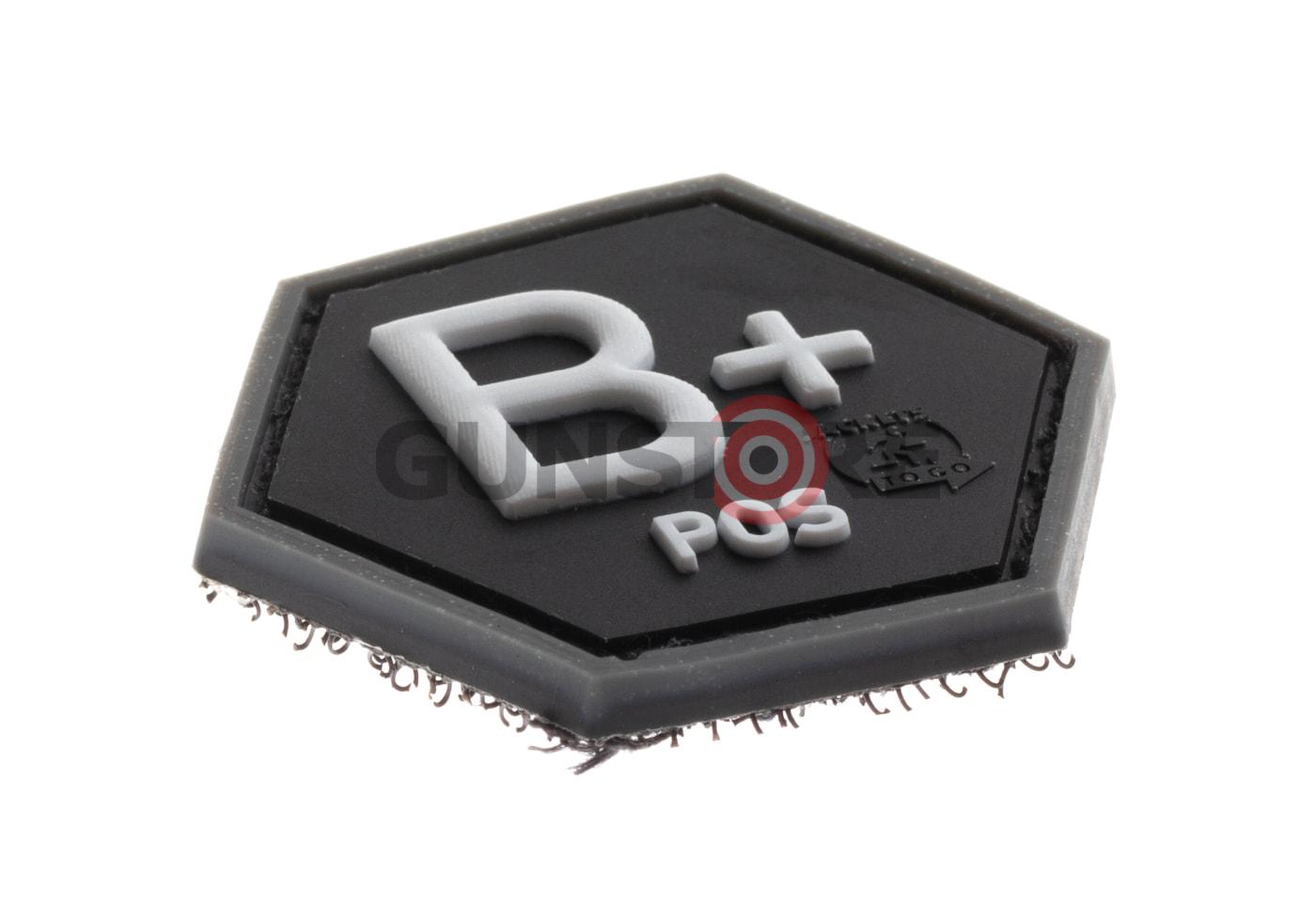 Fotografia: Bloodgroup Hexagon Rubber Patch B Pos