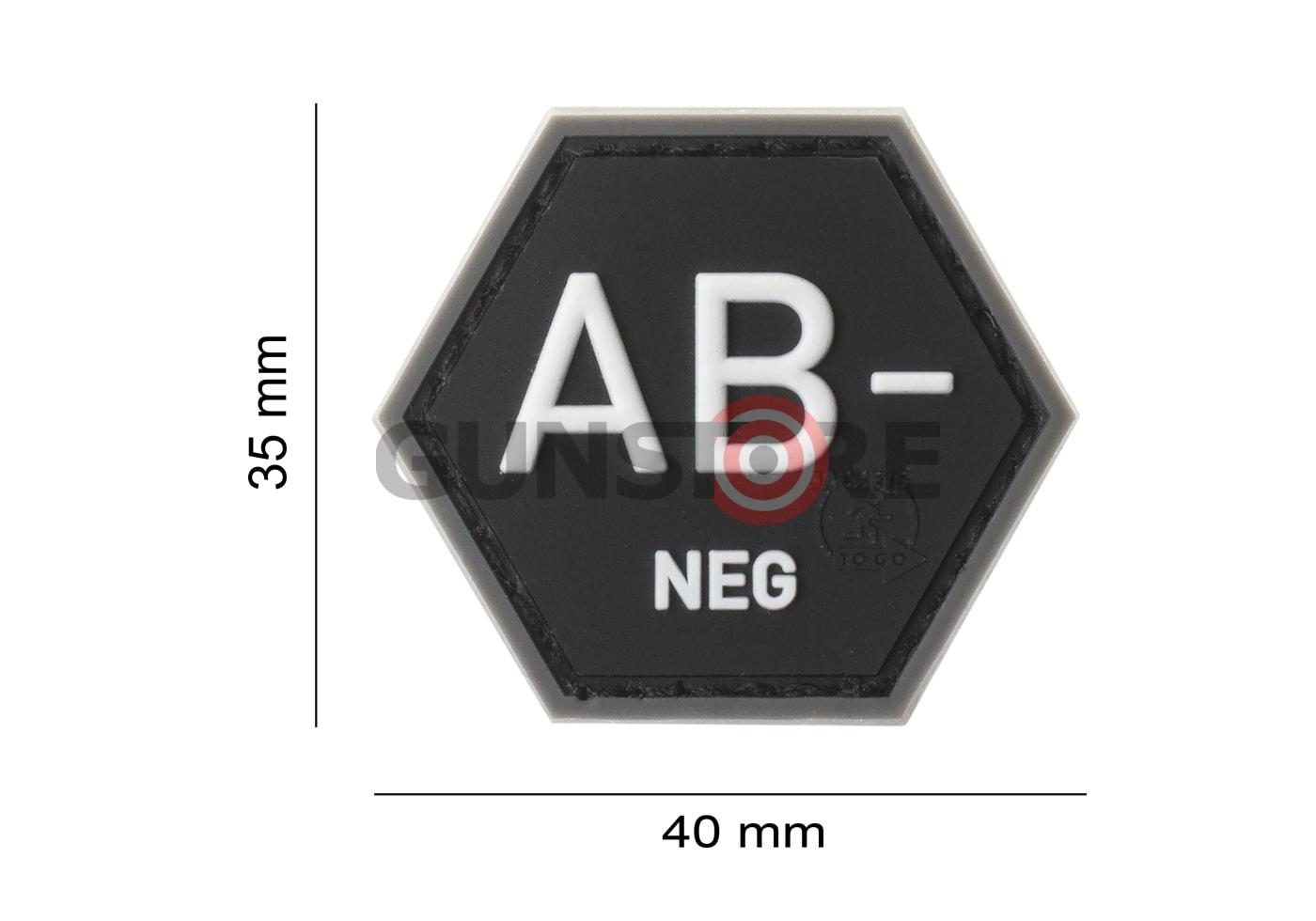 Fotografia: Bloodgroup Hexagon Rubber Patch AB Neg