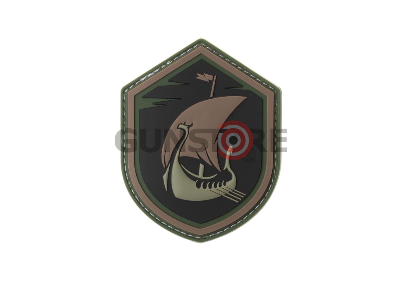 Viking Dragonboat Rubber Patch Green