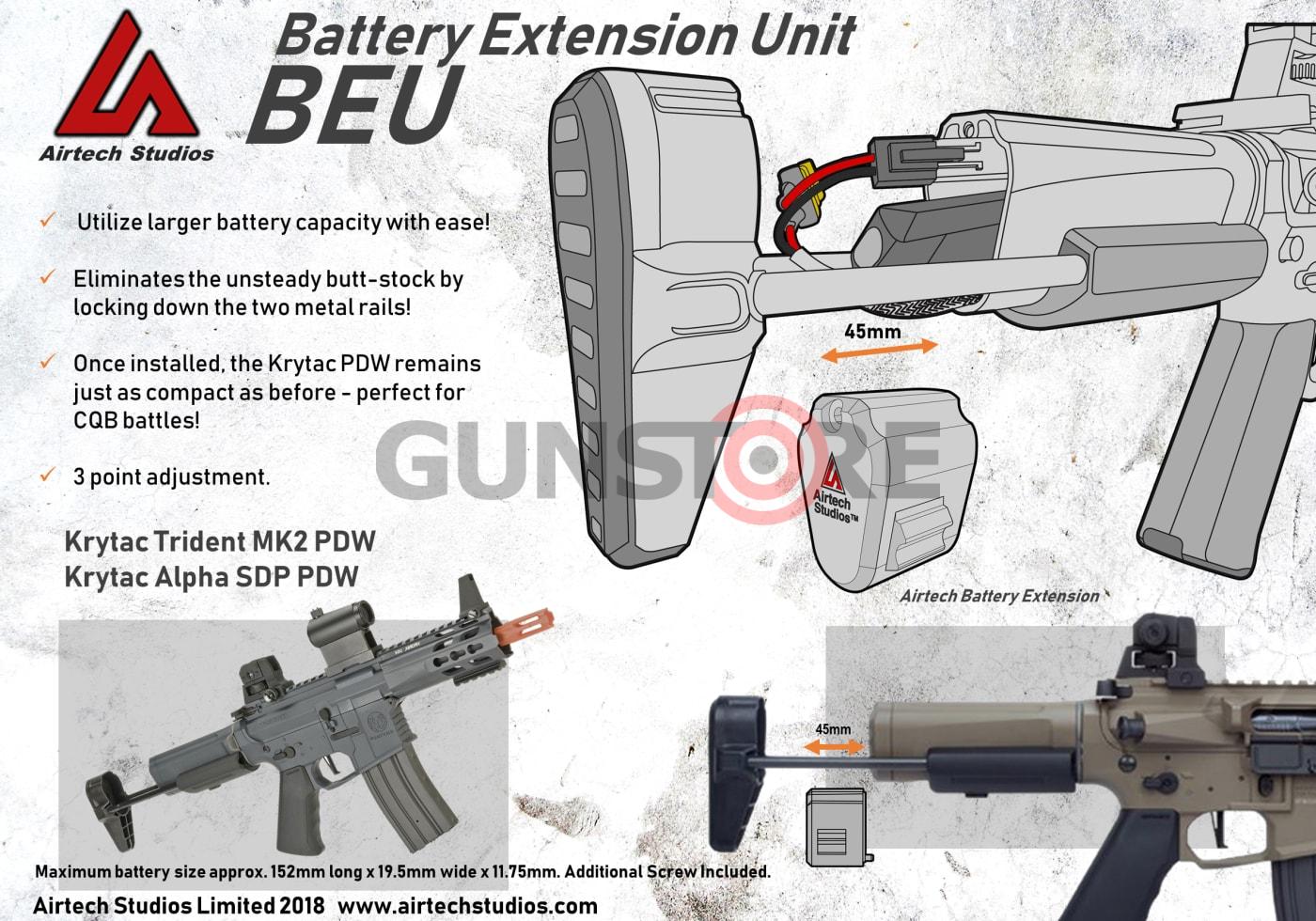 Fotografia: BEU Battery Extension Unit Krytac Trident