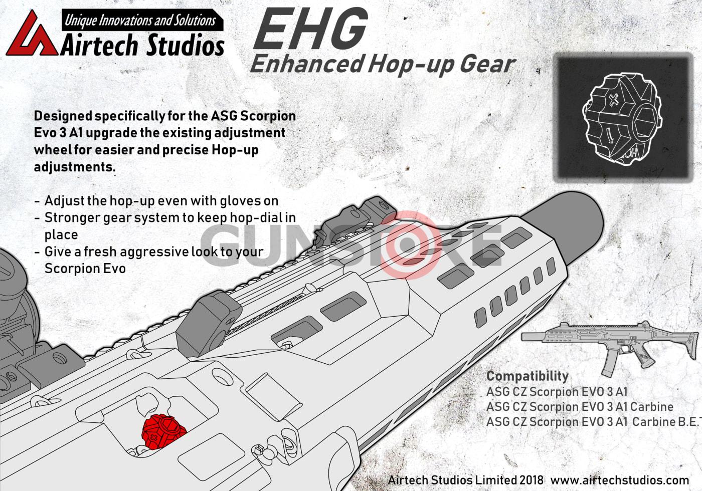 Fotografia: EHA Enhanced Hop Up Adjustment ASG Evo3 A1