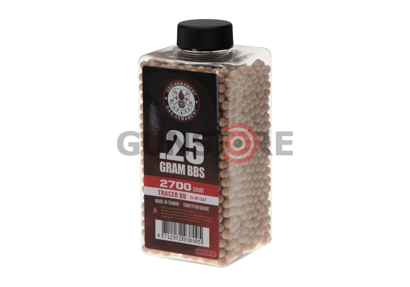 0.25g Tracer BBs 2700rds Red