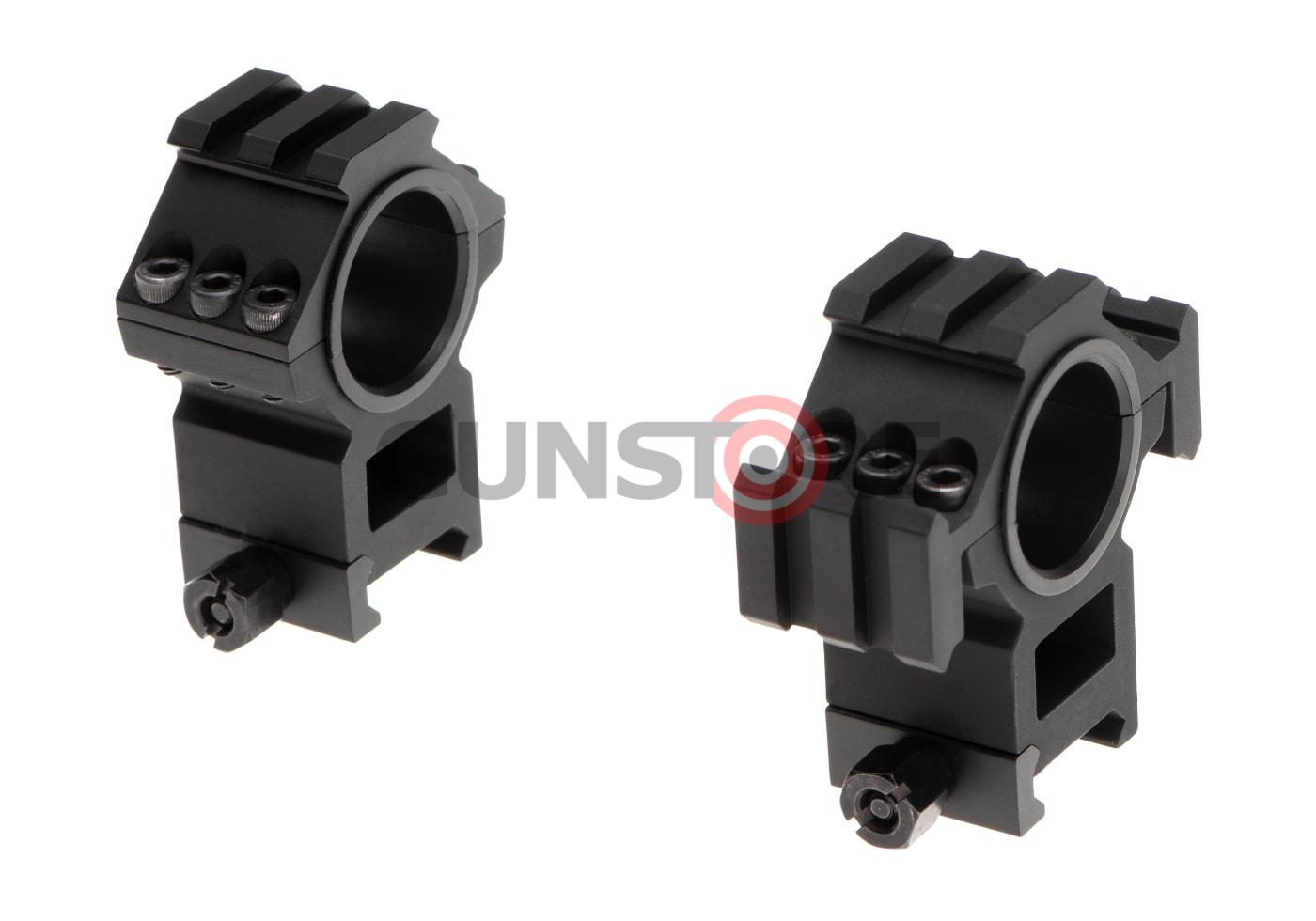 Tri-Side Rail 25.4mm / 30mm Mount Rings