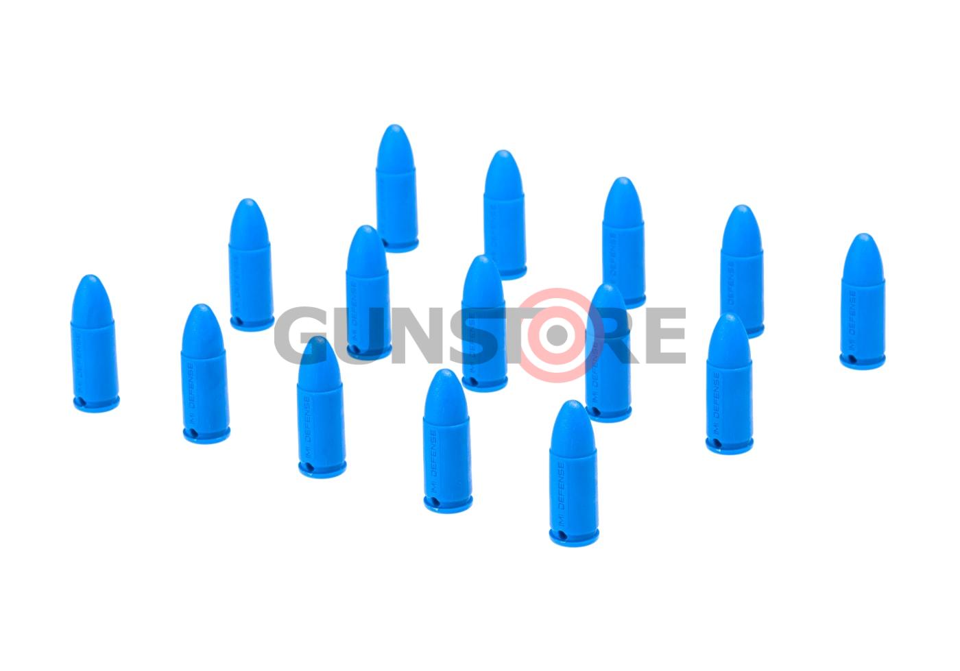 Dummy Bullets 9x19mm 15pcs Blue