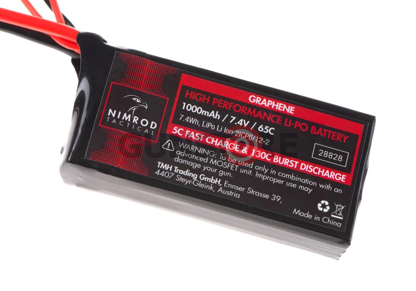 Fotografia: Lipo 7.4V 1000mAh 65C Graphene PEQ Type