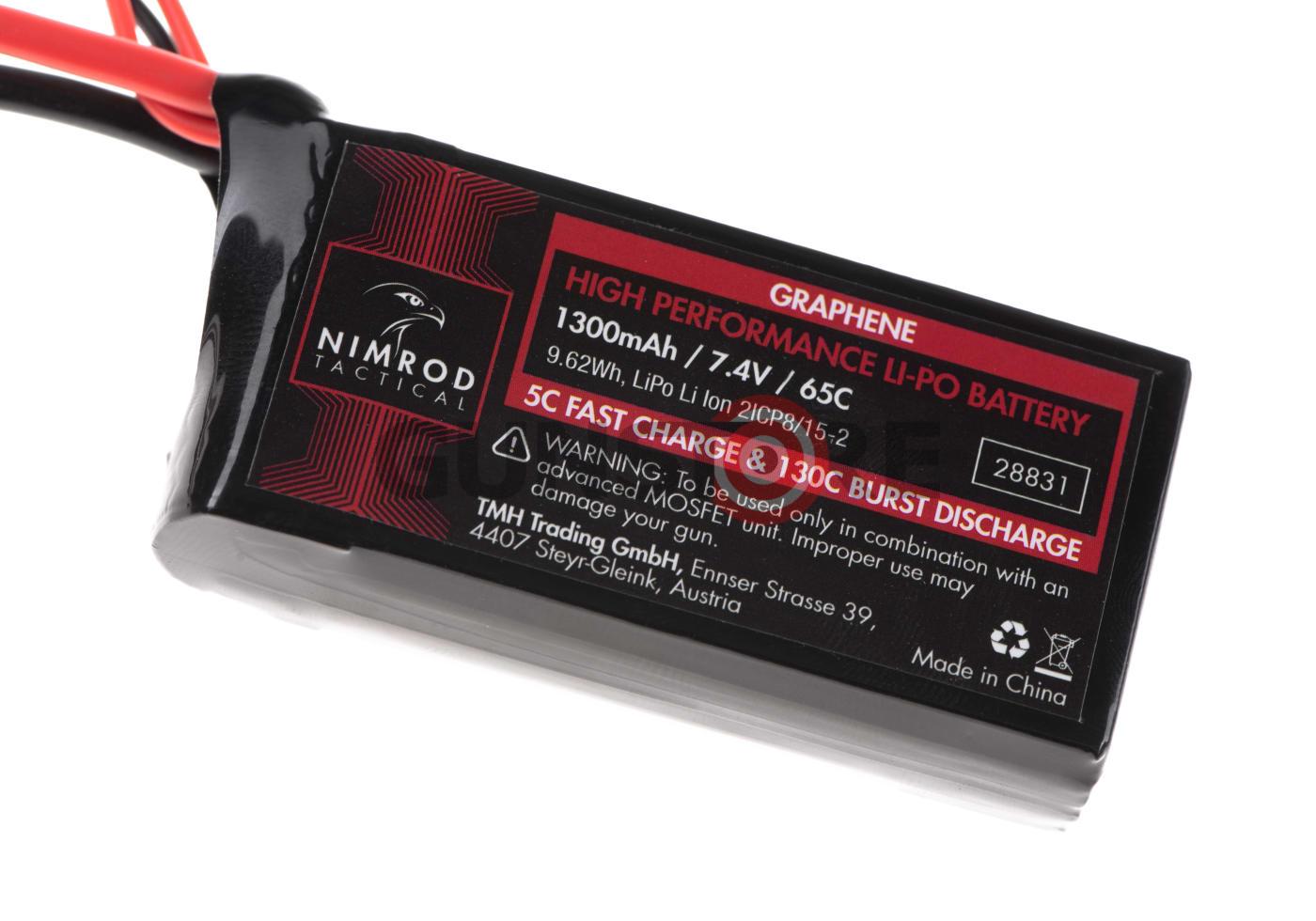Fotografia: Lipo 7.4V 1300mAh 65C Graphene Mini / PEQ Type T-Plug
