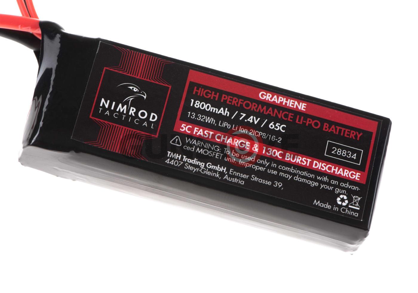 Fotografia: Lipo 7.4V 1800mAh 65C Graphene Mini Type