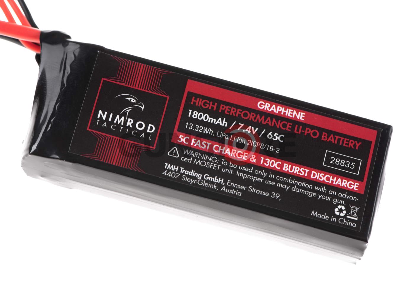 Fotografia: Lipo 7.4V 1800mAh 65C Graphene Mini Type T-Plug