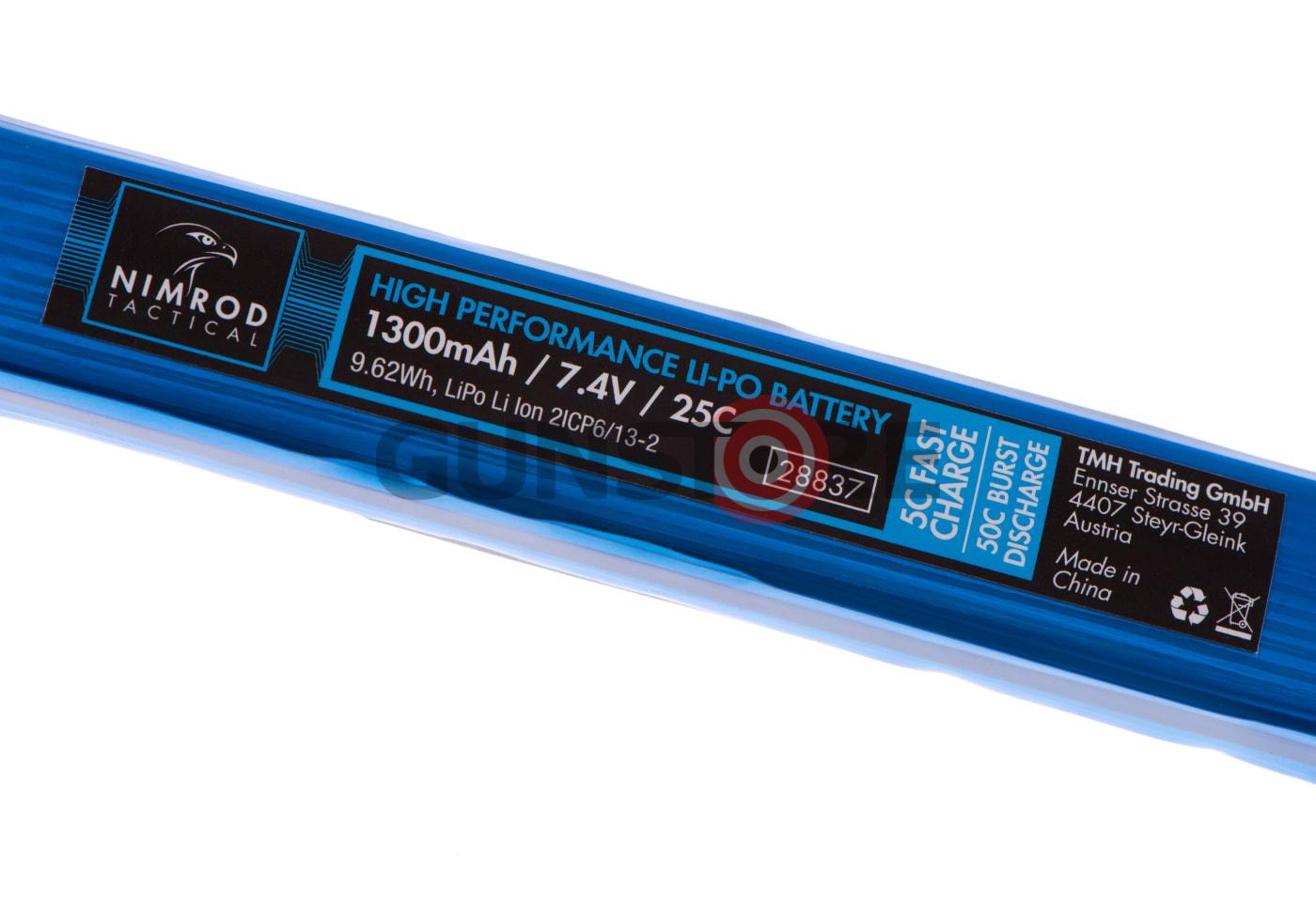 Fotografia: Lipo 7.4V 1300mAh 25C Stock Tube Type T-Plug