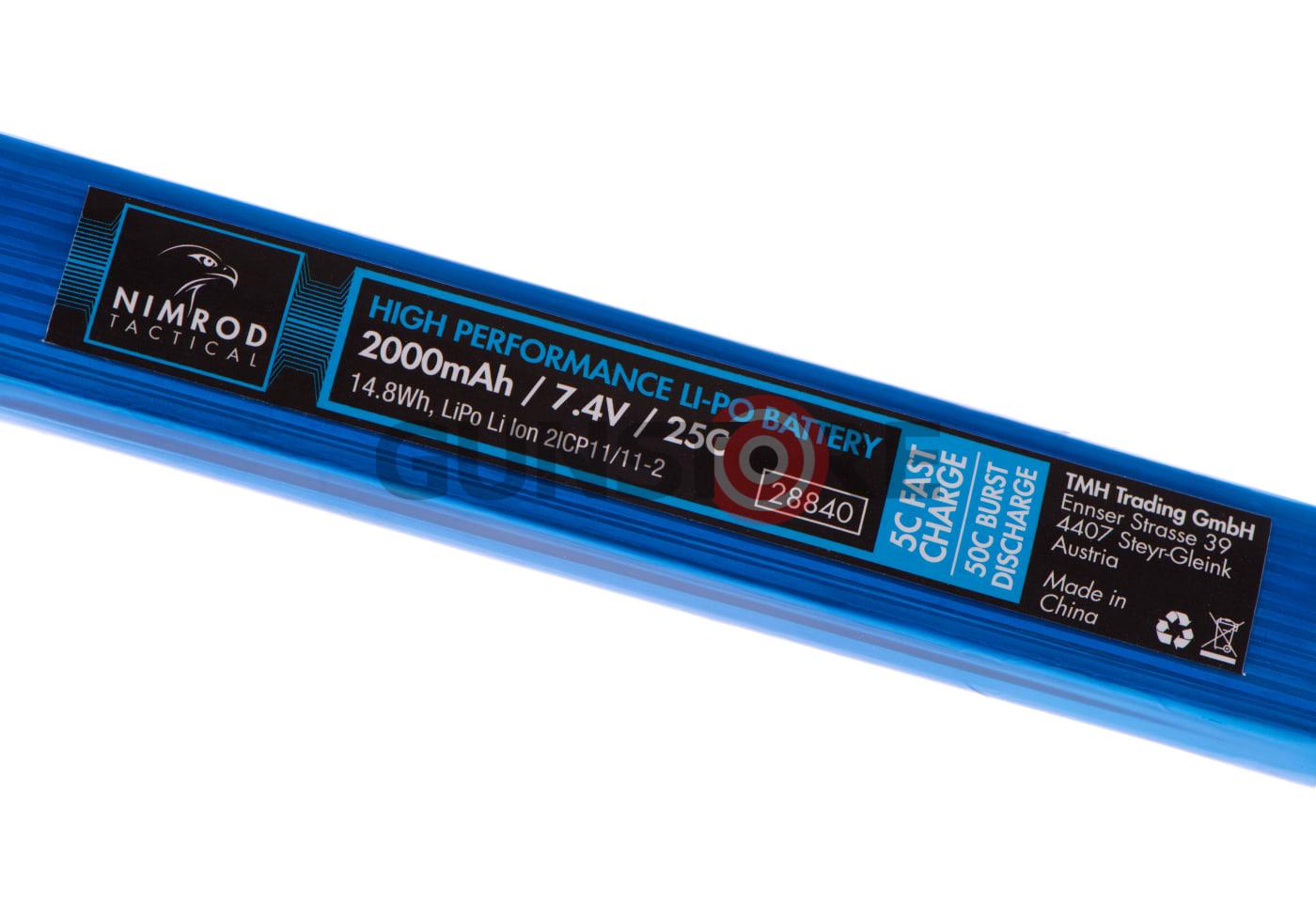 Fotografia: Lipo 7.4V 2000mAh 25C Twin Type