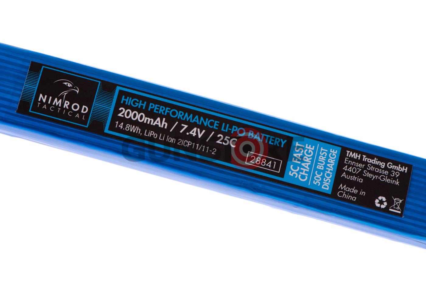 Fotografia: Lipo 7.4V 2000mAh 25C Twin Type T-Plug