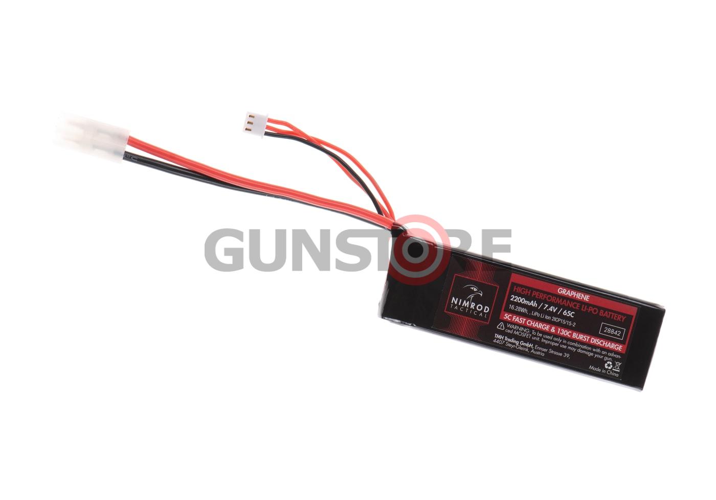 Lipo 7.4V 2200mAh 65C Graphene Large Type