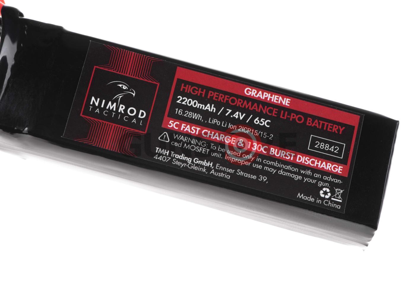 Fotografia: Lipo 7.4V 2200mAh 65C Graphene Large Type