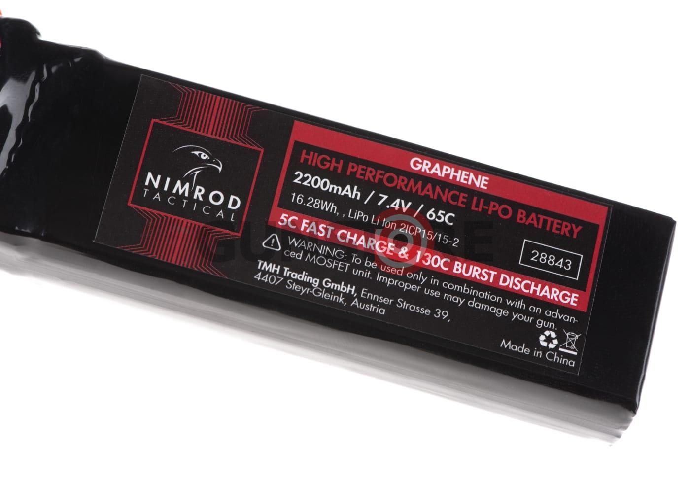 Fotografia: Lipo 7.4V 2200mAh 65C Graphene Large Type T-Plug