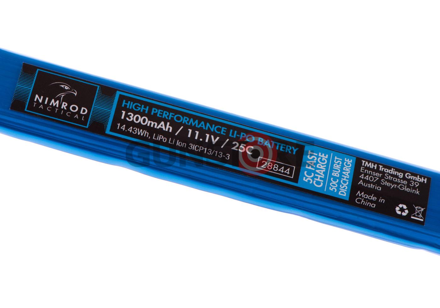 Fotografia: Lipo 11.1V 1300mAh 25C Split Type