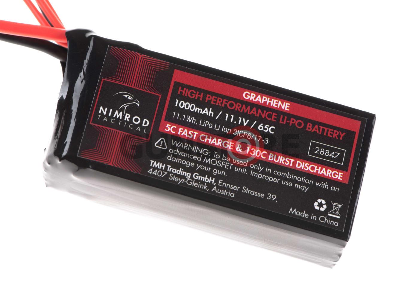 Fotografia: Lipo 11.1V 1000mAh 65C Graphene PEQ Type T-Plug