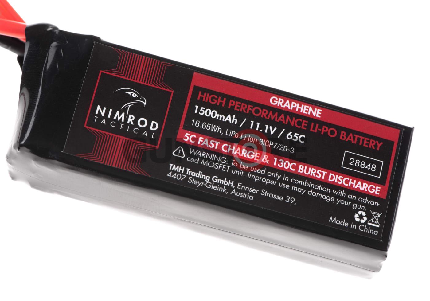 Fotografia: Lipo 11.1V 1500mAh 65C Graphene Mini Type