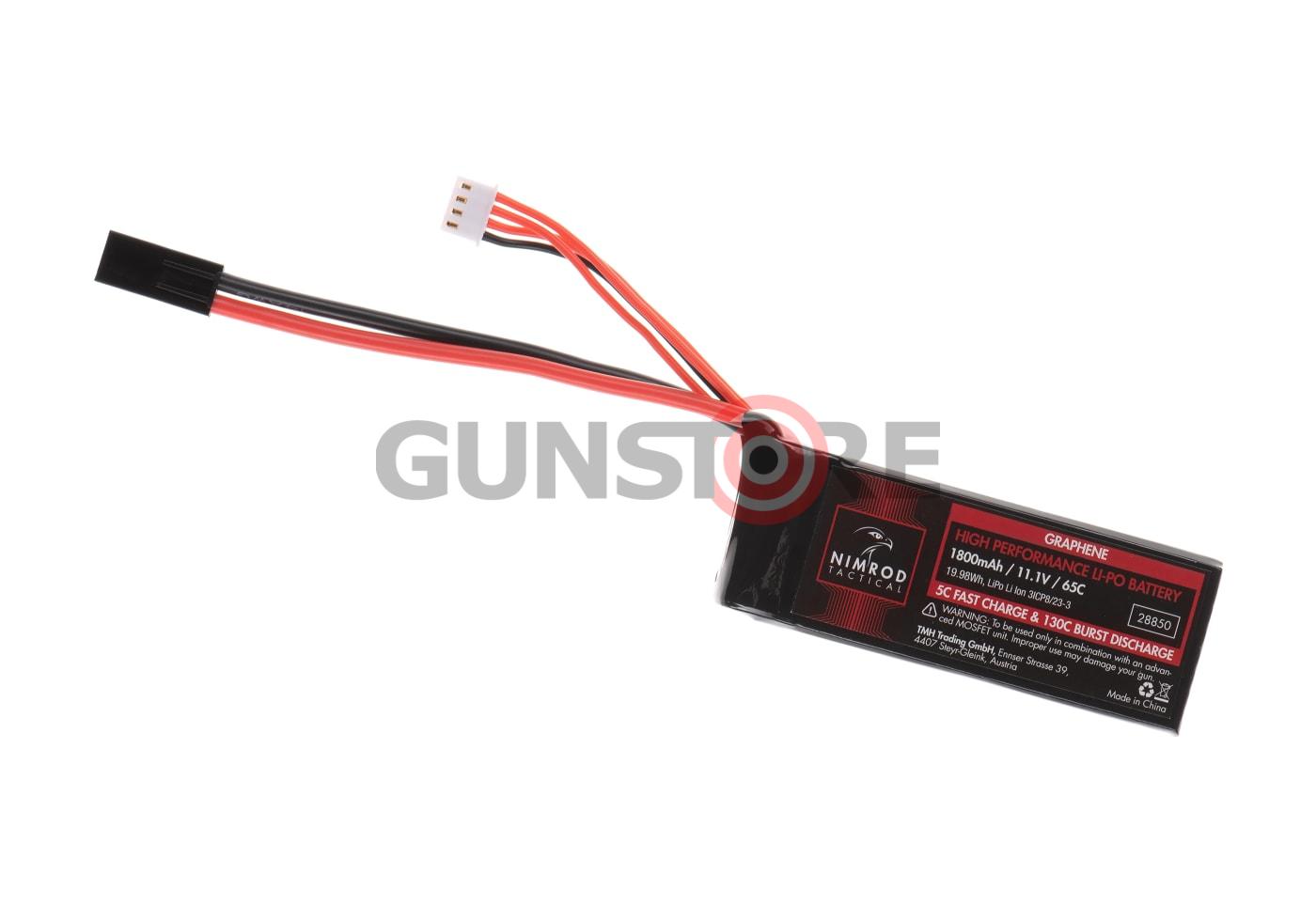 Lipo 11.1V 1800mAh 65C Graphene