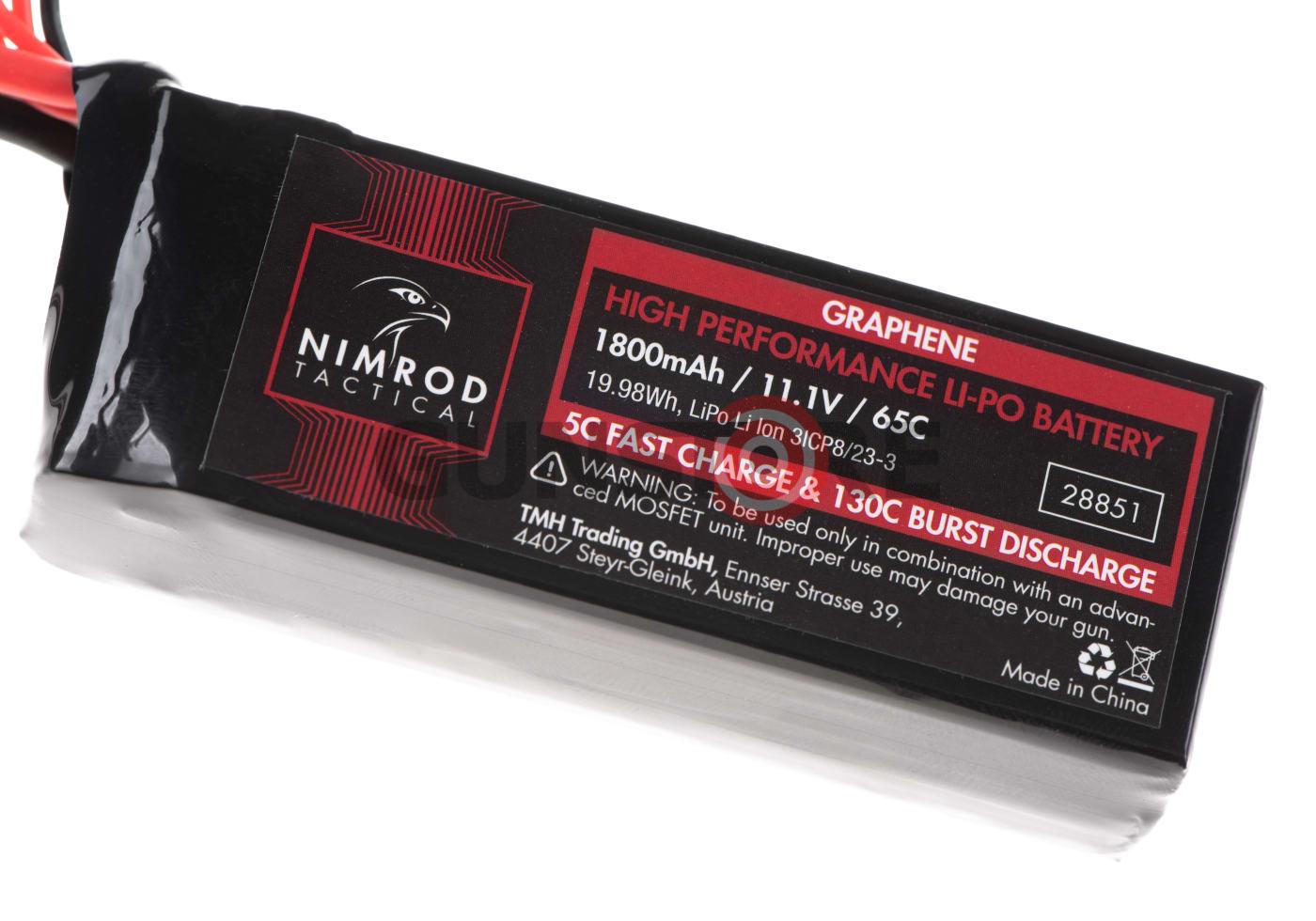 Fotografia: Lipo 11.1V 1800mAh 65C Graphene T-Plug