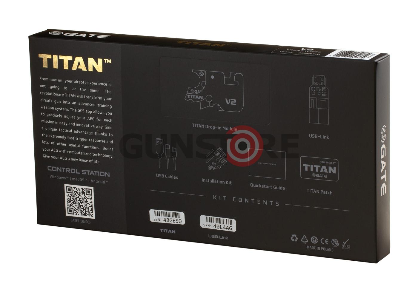 Fotografia: Titan V2 Advanced Set Front Wired Semi Only