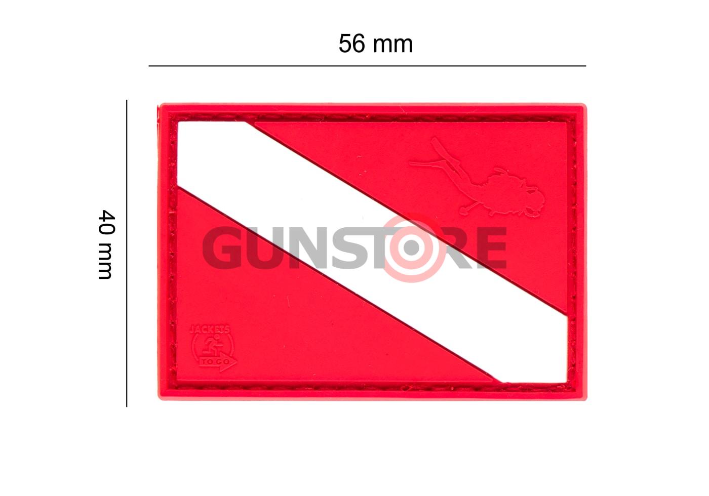 Fotografia: Diver Down Flag Rubber Patch
