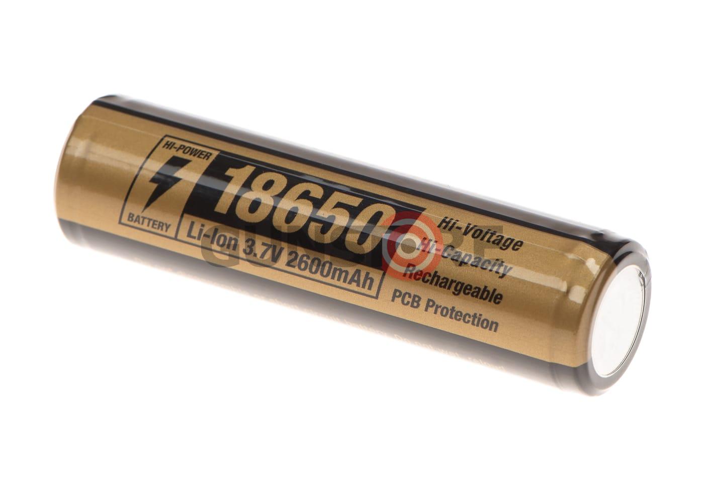 18650 Battery 3.7V 2600mAh Black/Red