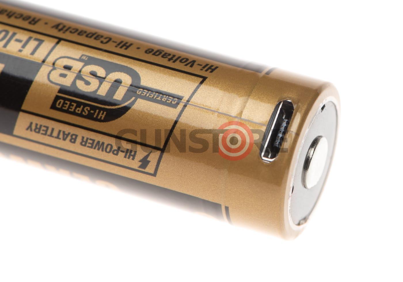 Fotografia: 18650 Battery 3.7V 2600mAh Micro-USB