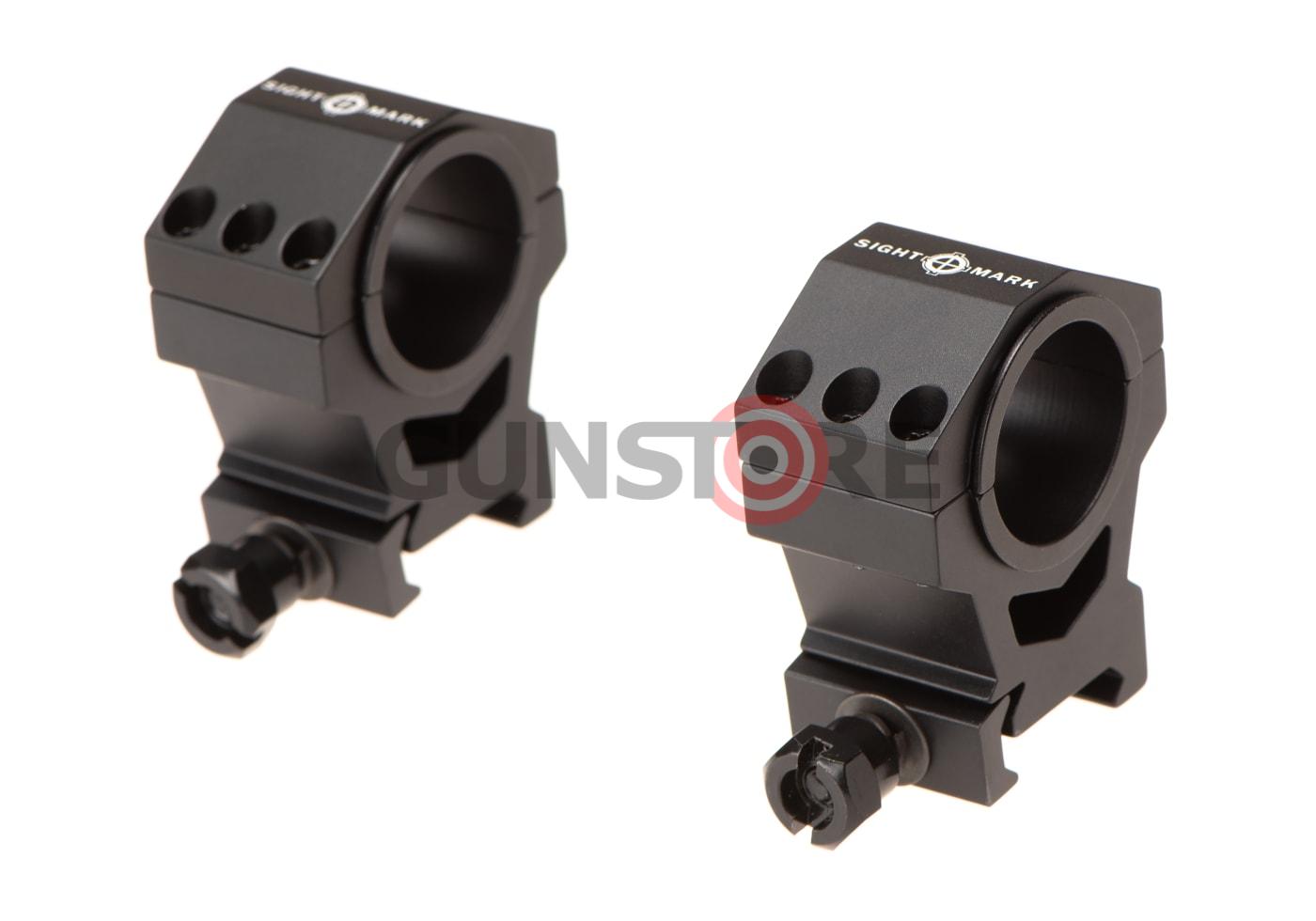 30mm / 25.4mm Tactical Mounting Rings - High Height