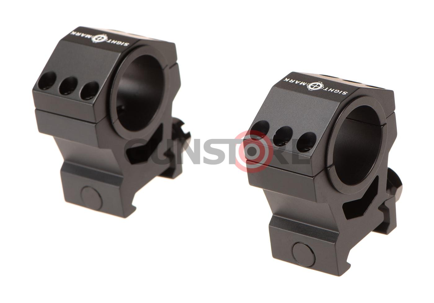 Fotografia: 30mm / 25.4mm Tactical Mounting Rings - High Height