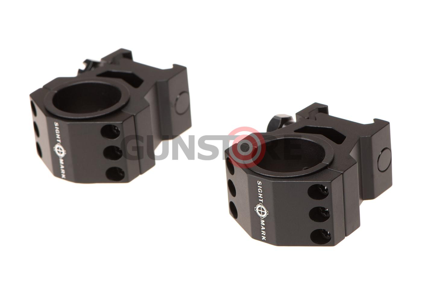 Fotografia: 30mm / 25.4mm Tactical Mounting Rings - High Height